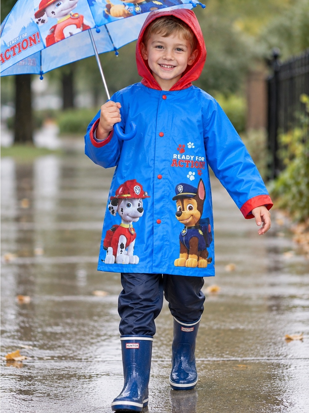 Paw Patrol Blue and Red Kids Raincoat